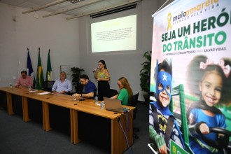 Semob lança campanha nas escolas de Cuiabá para conscientizar alunos sobre segurança no trânsito