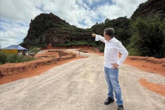 Sérgio Ricardo inspeciona obras do Portão do Inferno e anuncia reforço na fiscalização