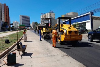 Obras do BRT avançam com recapeamento da Avenida do CPA