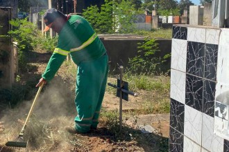 Prefeitura intensifica ações de limpeza e manutenção nos cemitérios de Várzea Grande