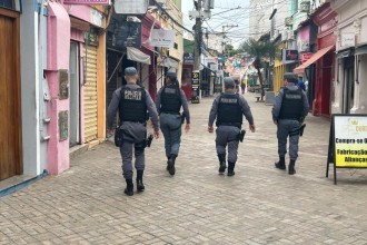 Nunca me senti tão segura no Centro de Cuiabá, diz comerciante sobre o reforço do policiamento
