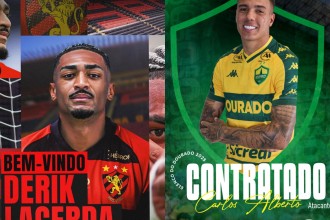 Cuiabá e Sport concretizam trocas de Derik Lacerda e Carlos Alberto