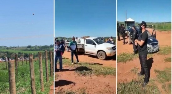 Grupo de 400 pessoas tenta invadir fazenda em MT proprietários reagem e os criminosos vão embora