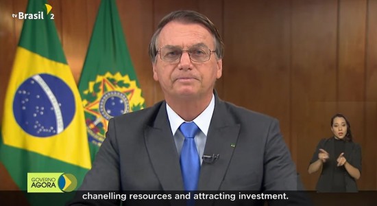 Em discurso para COP26 Bolsonaro diz que Brasil é parte da solução climática