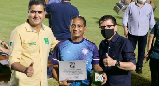 PREFEITO DE CUIABÁ Emanuel aponta como justa homenagem a personalidades no NOVO ESTADIO Dutrinha: “Ajudaram a construir a história do templo do futebol cuiabano”