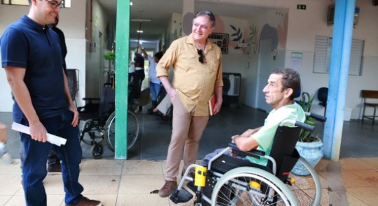 Antonio Joaquim e Deosdete Cruz Junior visitaram o local, que está sendo ampliado, nesta segunda-feira (14).