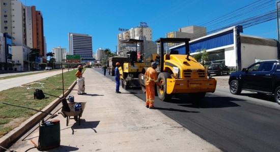 Obras do BRT avançam com recapeamento da Avenida do CPA