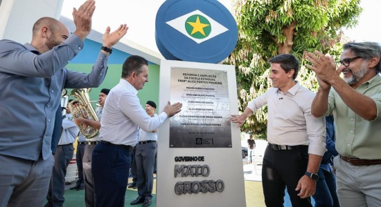 Governo de MT entrega reforma geral e ampliação da Escola Estadual Alice Fontes em Cuiabá