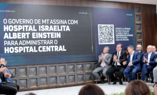 ALMT acompanha assinatura de contrato do governo do estado com o Albert Einstein para gestão do Hospital Central