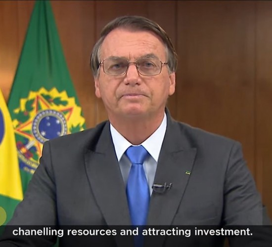 Em discurso para COP26 Bolsonaro diz que Brasil é parte da solução climática