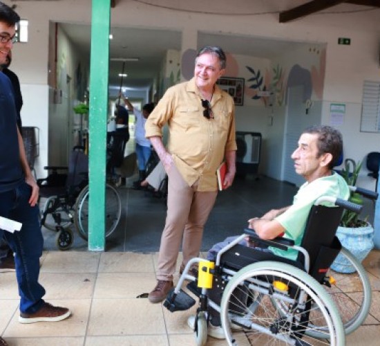 Antonio Joaquim e Deosdete Cruz Junior visitaram o local, que está sendo ampliado, nesta segunda-feira (14).