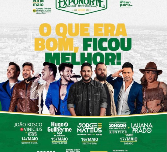 ExpoNorte em Sinop celebra uma edição histórica, consolidando-se como a maior feira do agronegócio de Mato Grosso