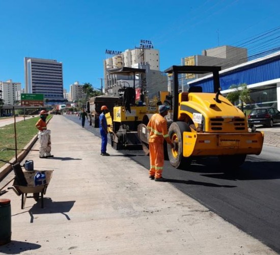 Obras do BRT avançam com recapeamento da Avenida do CPA