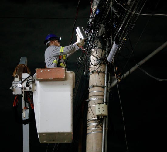 Limpurb faz manutenção de 400 pontos de iluminação em 48h de operação