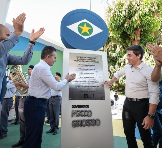 Governo de MT entrega reforma geral e ampliação da Escola Estadual Alice Fontes em Cuiabá