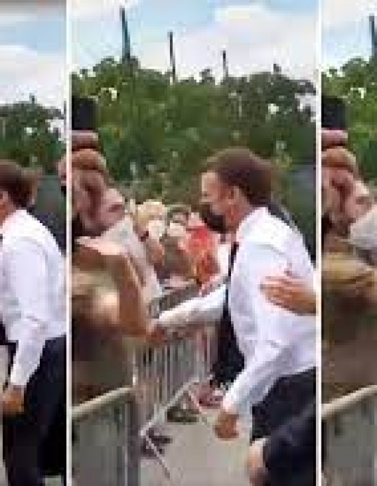 Emmanuel Macron é agredido em viagem ao sul da França