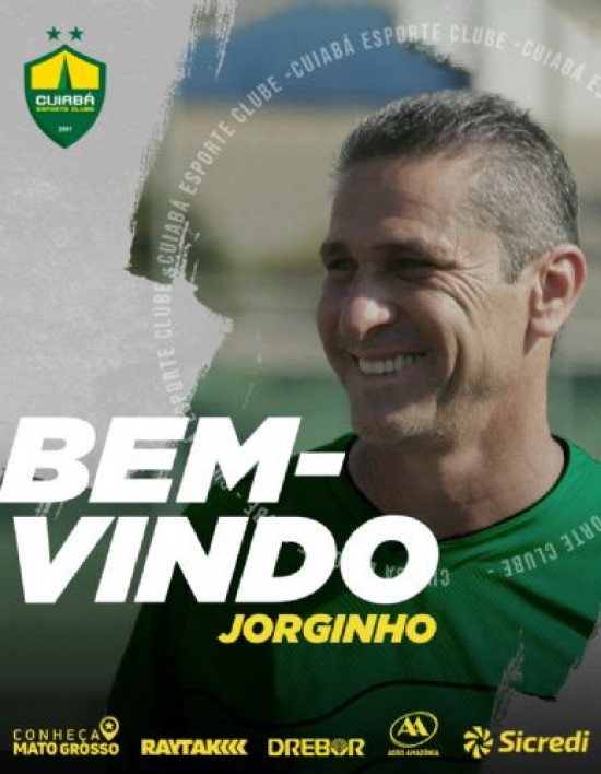 Jorginho é o novo técnico do Cuiabá Jorginho tem vasto currículo como jogador e técnico