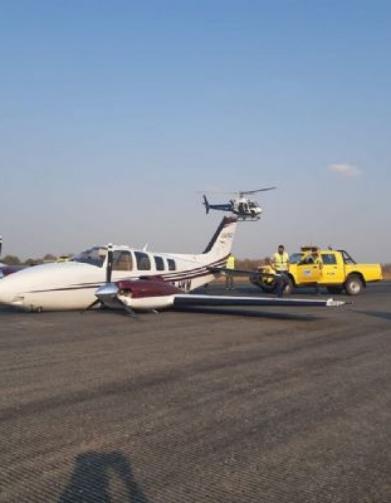 Avião faz pouso de emergência de barriga em Várzea Grande aeroporto marechal Rondon Cuiabá