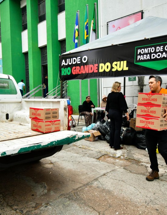 Prefeitura de Cuiabá arrecada seis toneladas em doações durante os três primeiros dias de ação