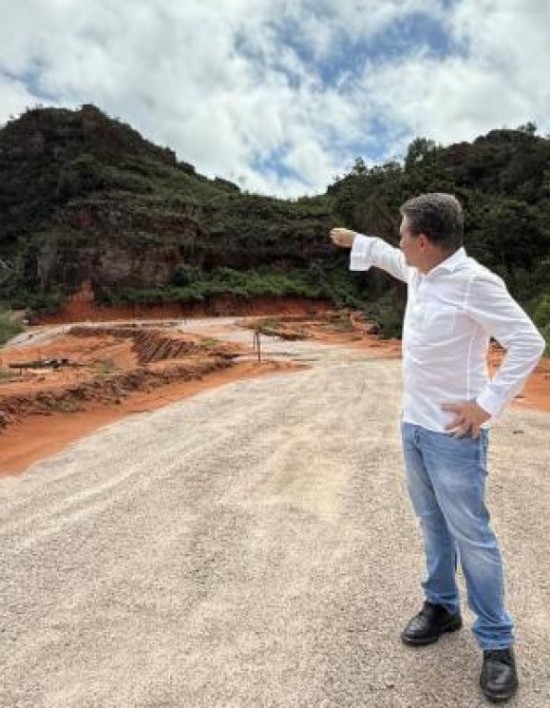 Sérgio Ricardo inspeciona obras do Portão do Inferno e anuncia reforço na fiscalização