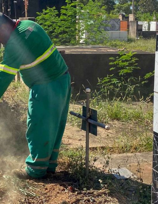 Prefeitura intensifica ações de limpeza e manutenção nos cemitérios de Várzea Grande