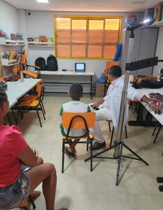 Fundação CDL Cuiabá leva saúde ocular para crianças da capital