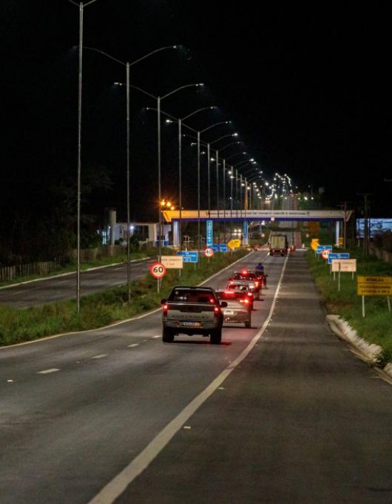 Governo instala luminárias de LED na MT-251 e garante mais segurança aos motoristas