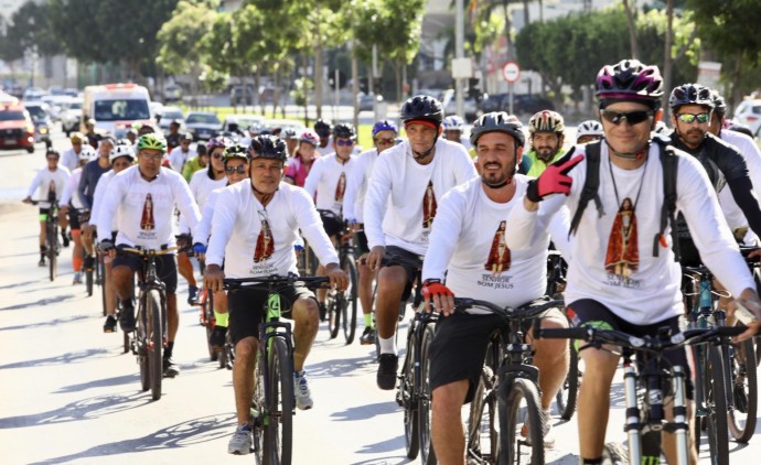 Pedal da Semob e benção do Senhor Bom Jesus de Cuiabá padroeiro da cidade marcam a programação de aniversário de Cuiabá