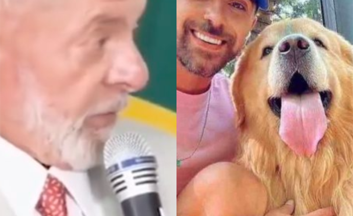 Lula usa gravata em homenagem ao cão Joca