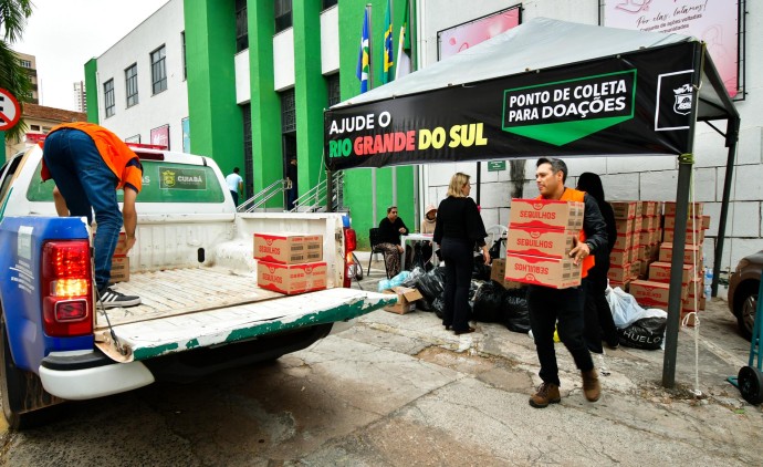 Prefeitura de Cuiabá arrecada seis toneladas em doações durante os três primeiros dias de ação