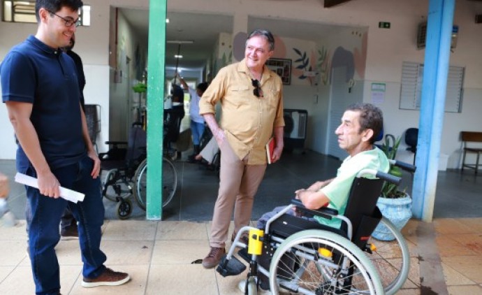 Antonio Joaquim e Deosdete Cruz Junior visitaram o local, que está sendo ampliado, nesta segunda-feira (14).