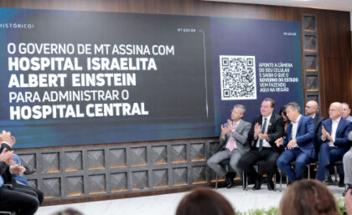 ALMT acompanha assinatura de contrato do governo do estado com o Albert Einstein para gestão do Hospital Central