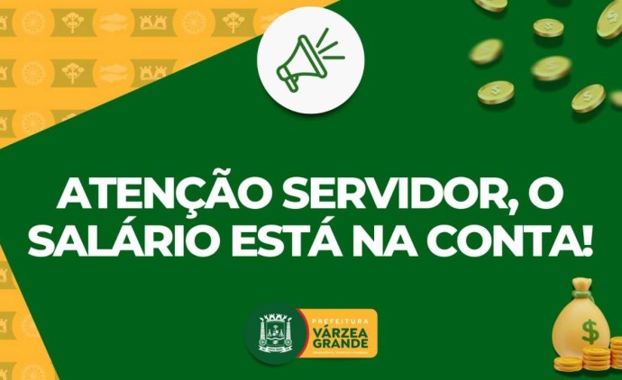 Pelo terceiro mês consecutivo prefeitura quita salários de forma antecipada