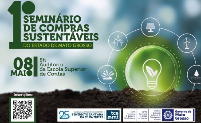 Seminário do TCE-MT debate sustentabilidade nas compras públicas nesta quinta-feira
