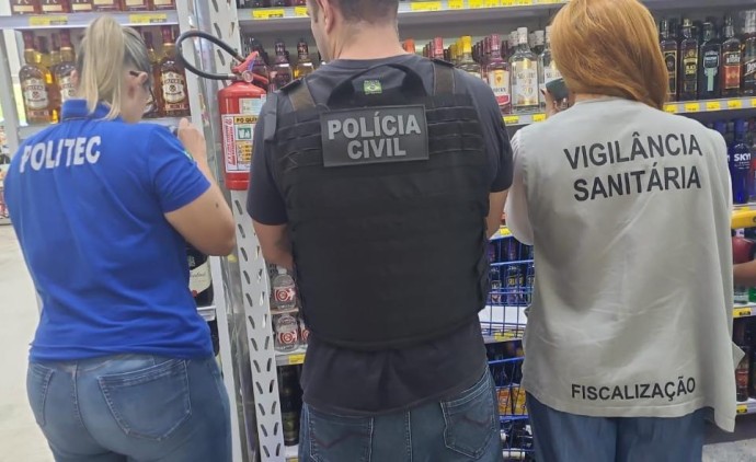 Forças de segurança intensificam ações contra adulteração de bebidas alcoólicas em Mato Grosso