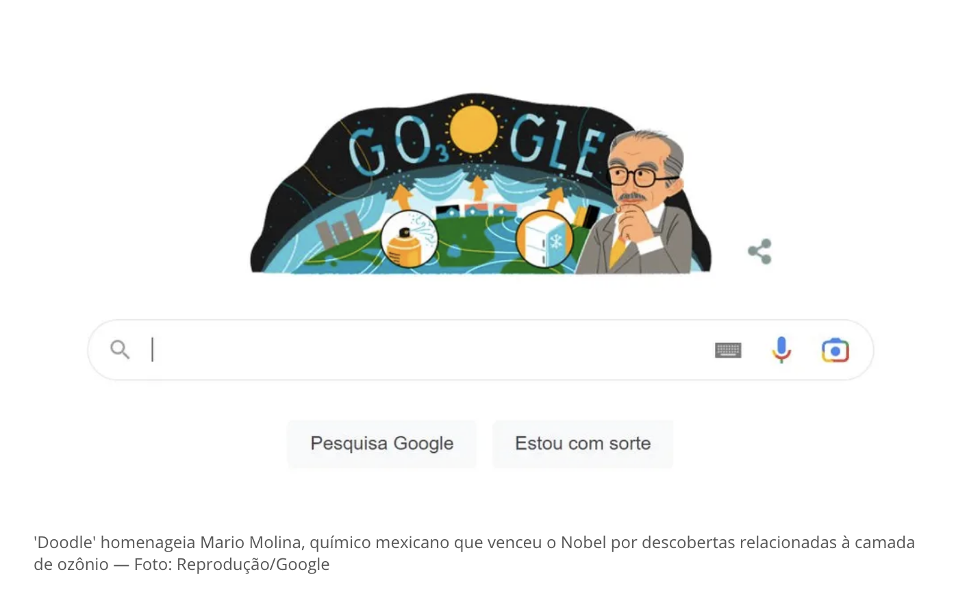 Quem é Mario Molina químico mexicano homenageado neste domingo no Google