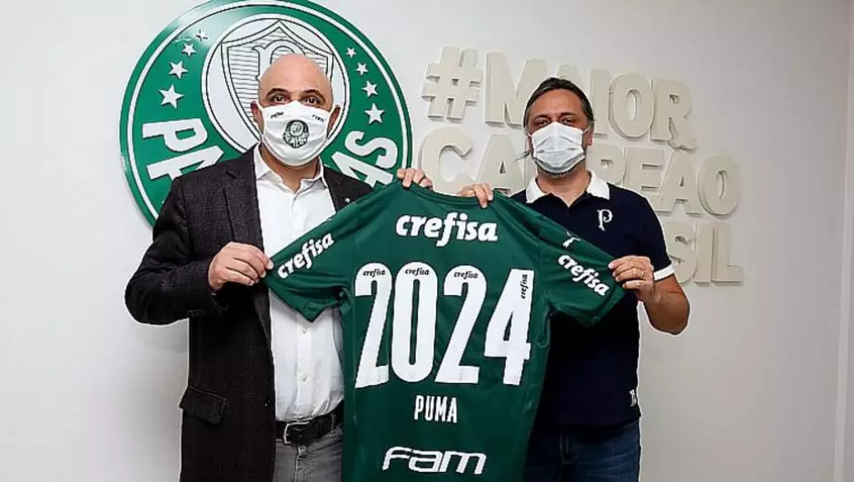 Direção do Palmeiras anuncia a renovação de contrato com a Puma até 2024