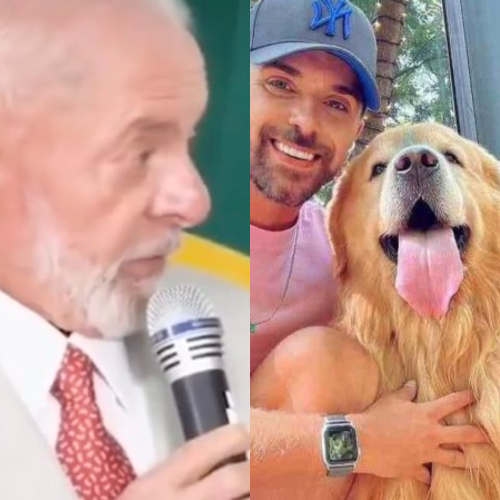 Lula usa gravata em homenagem ao cão Joca