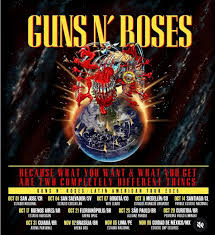 Guns N' Roses confirma show na Arena Pantanal em Cuiabá em turnê pelo Brasil; veja data
