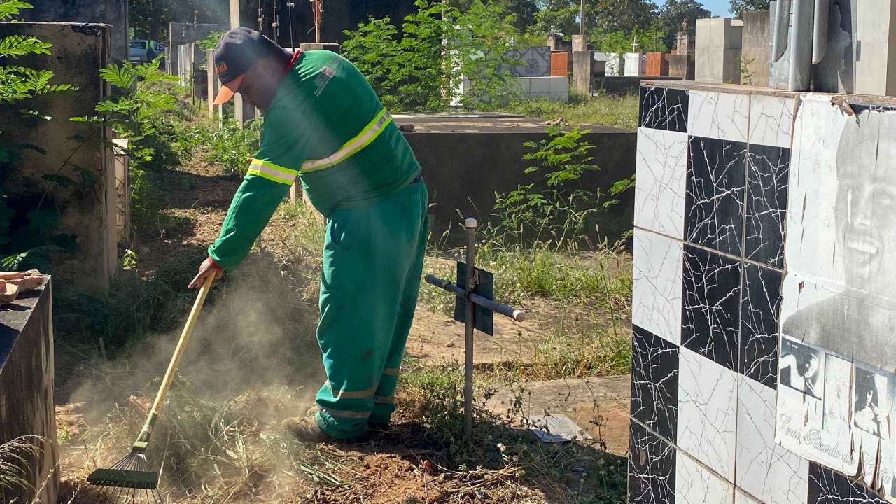 Prefeitura intensifica ações de limpeza e manutenção nos cemitérios de Várzea Grande