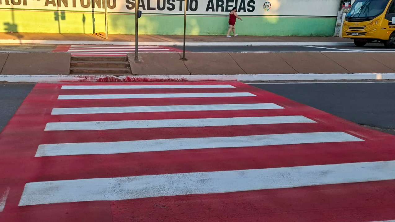 Várzea Grande reforça sinalização de trânsito no entorno de escolas