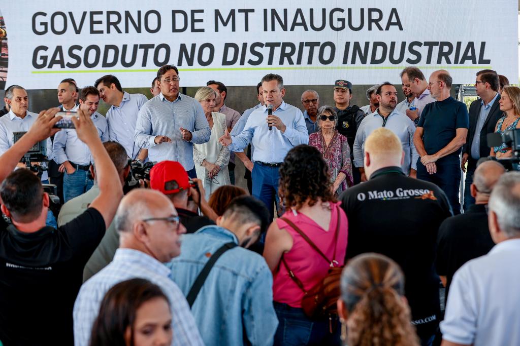Mato Grosso inaugura gasoduto de 39 km para abastecer o Distrito Industrial em Cuiabá