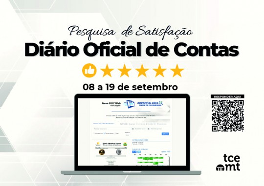 TCE-MT realiza Pesquisa de Satisfação do Diário Oficial de Contas